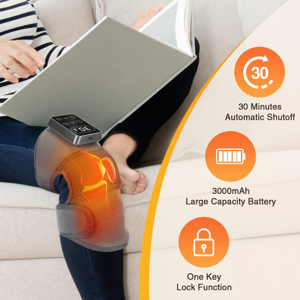 Hailicare Electric Knee And Elbow Massager With Heat And Vibration