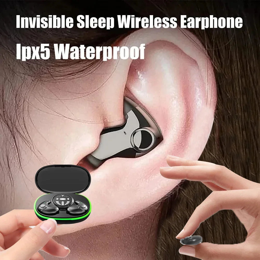 Shuke Invisible Sleep Earbuds Wireless Bluetooth 5.3 Waterproof