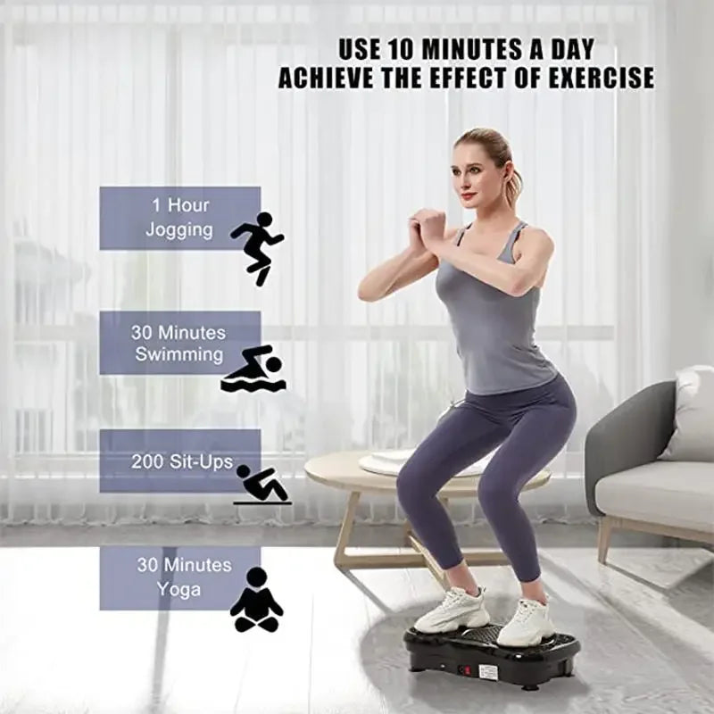 SHFY Vibration Plate Exercise Machine Full Body Massage Platform