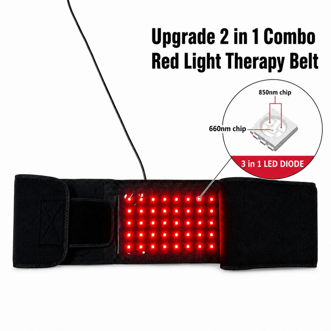 Red Light Therapy Belt For Muscle Relaxation And Circulation