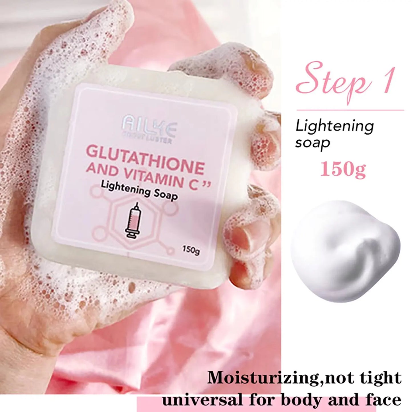 AILKE Whitening Skin Care Set With Vitamin C And Glutathione