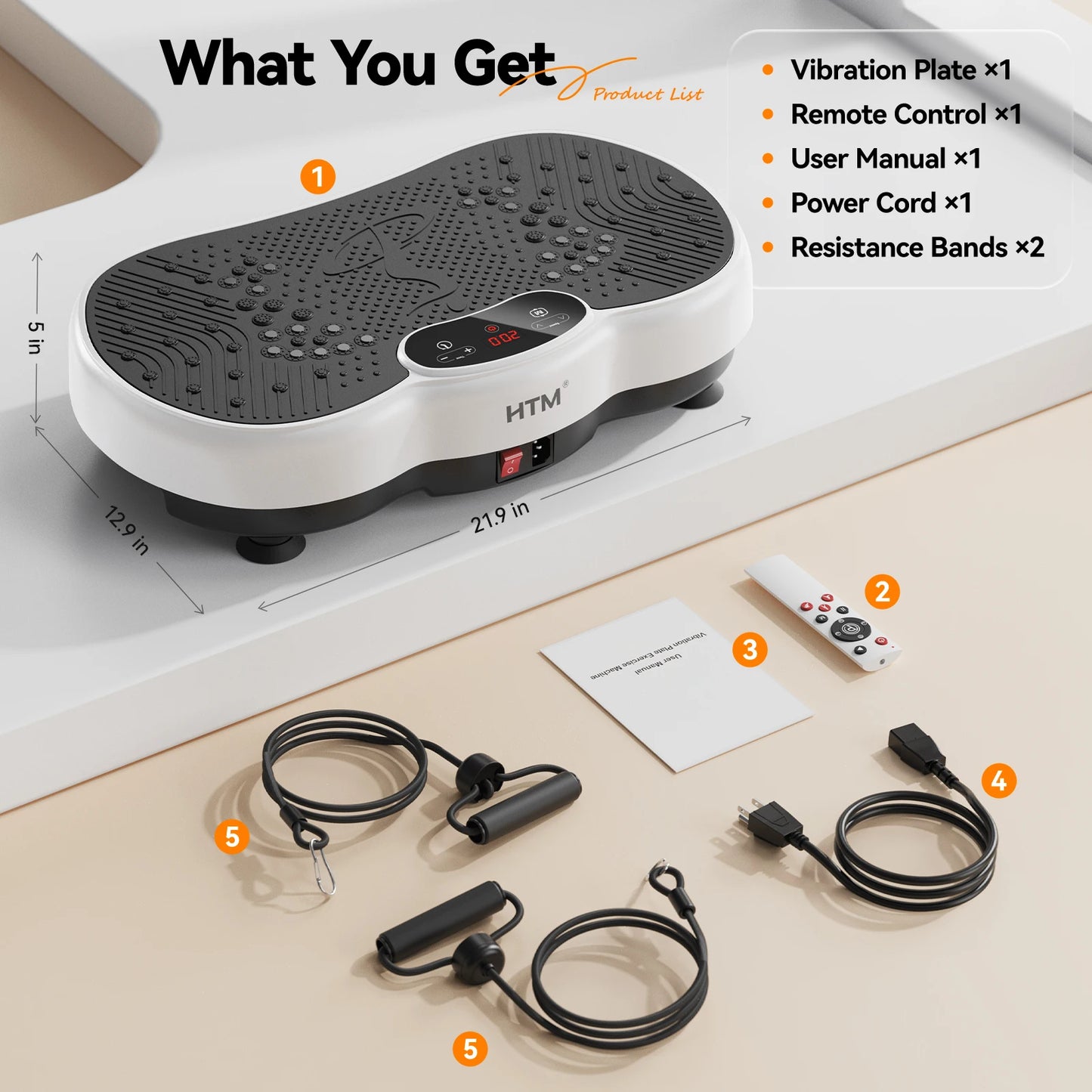 HTM Professional Whole Body Vibration Exercise Machine