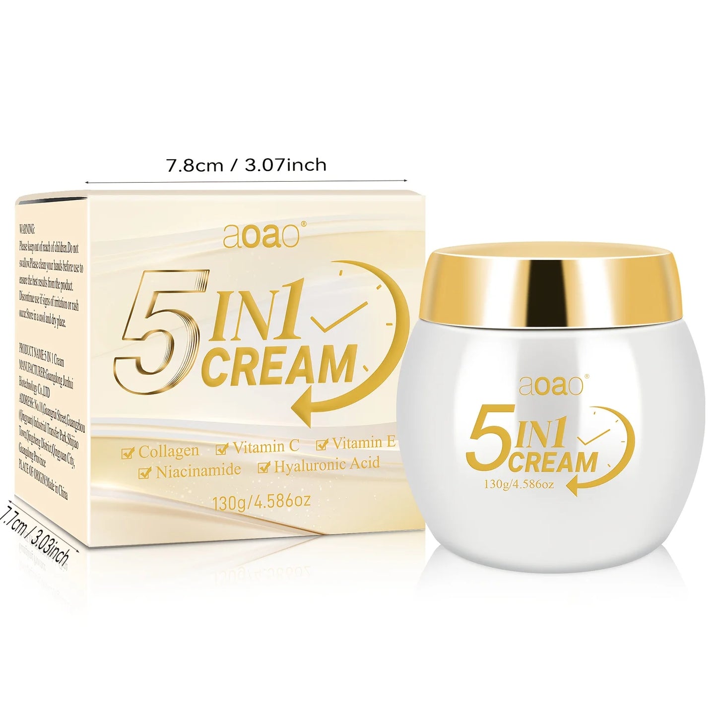 Aoao 5 In 1 Moisturizing Cream With Collagen Niacinamide