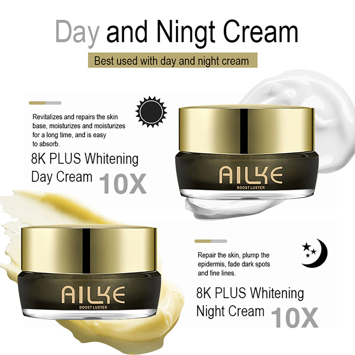 AILKE Whitening Face Cream for Dark Spots and Hyperpigmentation