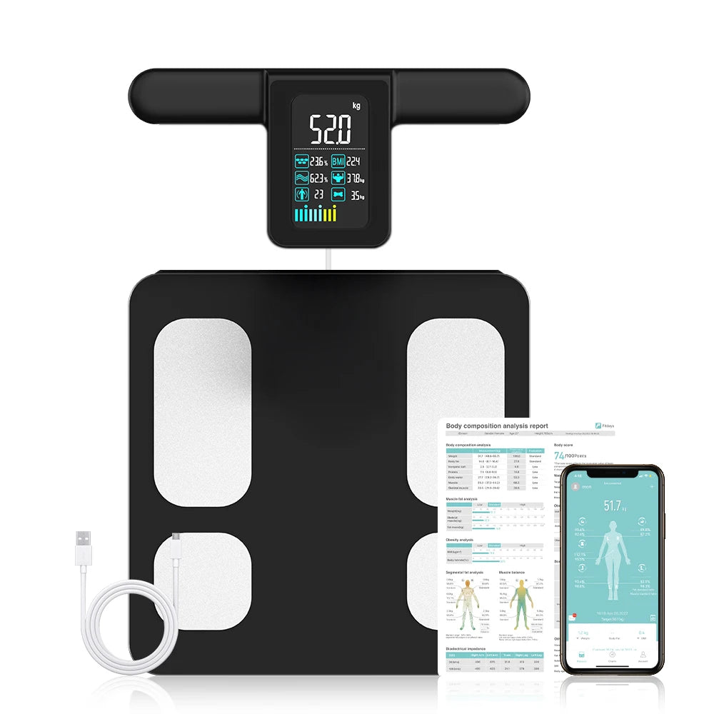 Smart Digital Body Composition Scale With Eight Electrodes