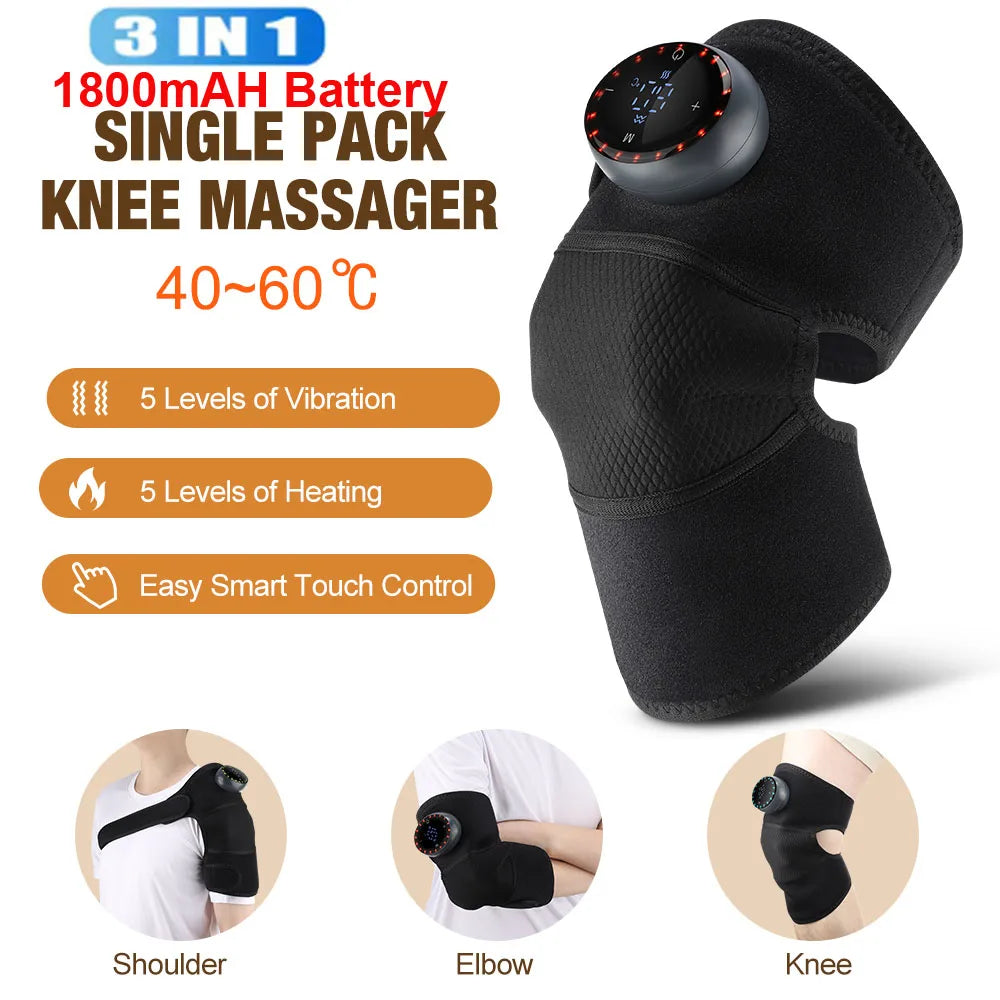 Hailicare Electric Knee And Elbow Massager With Heat And Vibration
