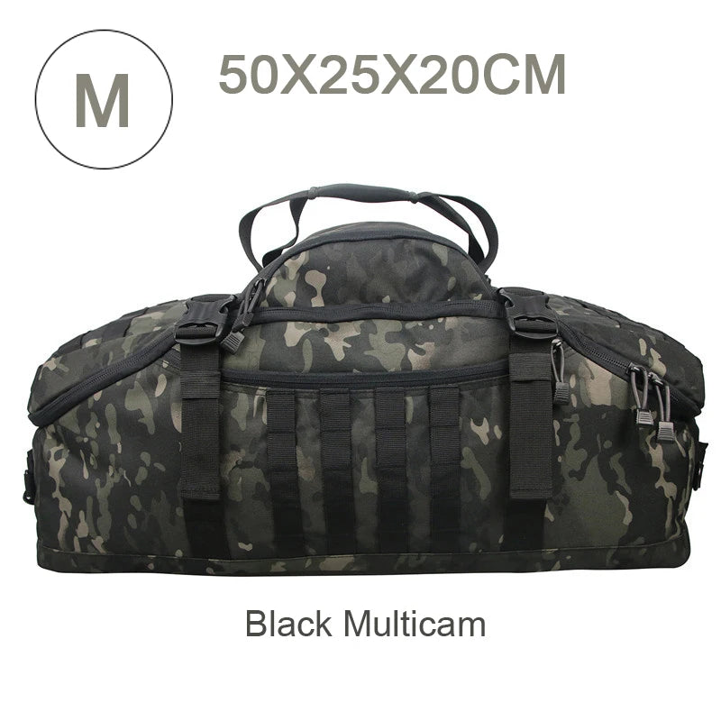 LQARMY Waterproof Travel Duffel Bag Backpack Shoulder Tote Weekend Bag