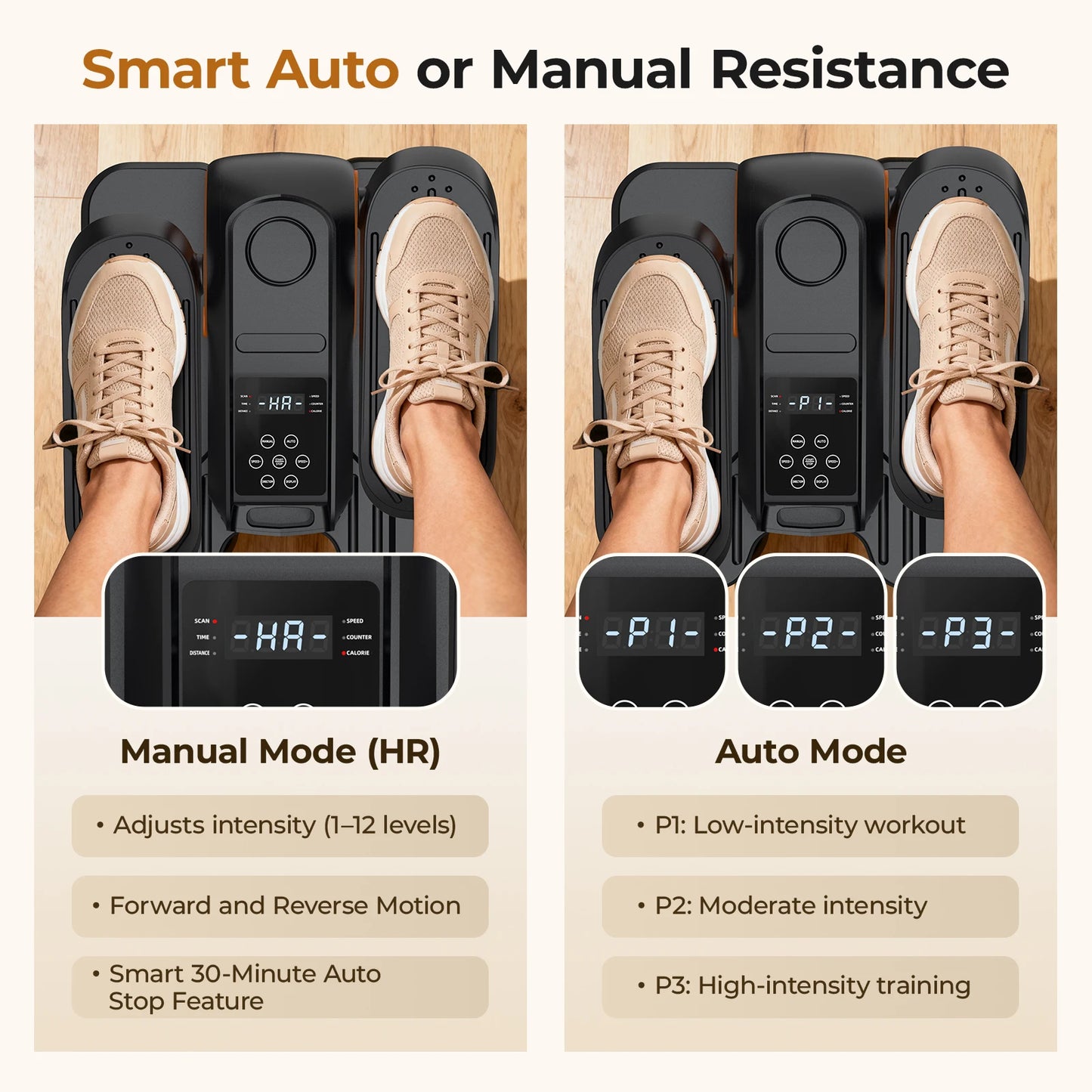 Under Desk Elliptical Machine With Remote Control