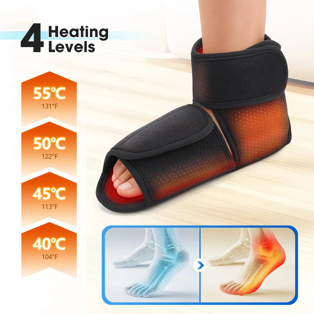 Hailicare Dual Airbag Foot Ankle Heating Compression Massager