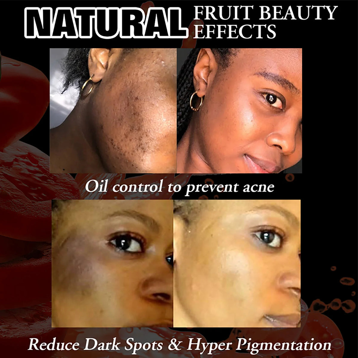 AILKE Natural Tomato Soap Bar for Cleansing and Smooth Skin