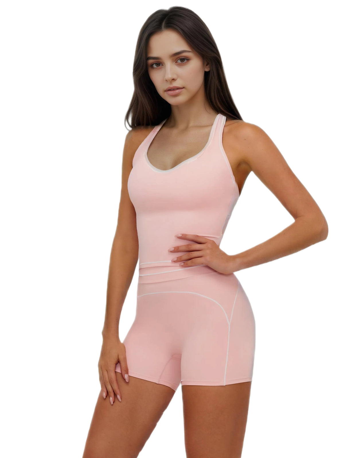 Airila Women Yoga Stretch Two Piece Set With Removable Pads
