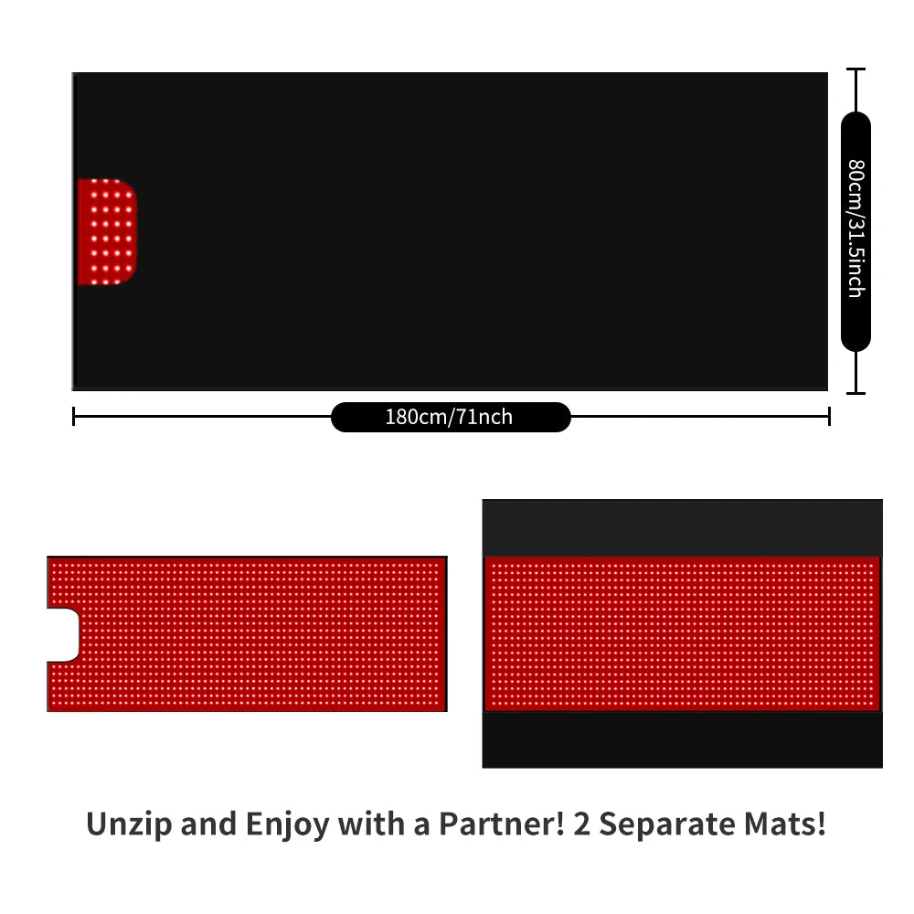 Whole Body Led Red Light Sleeping Bag Infrared Massage Mat