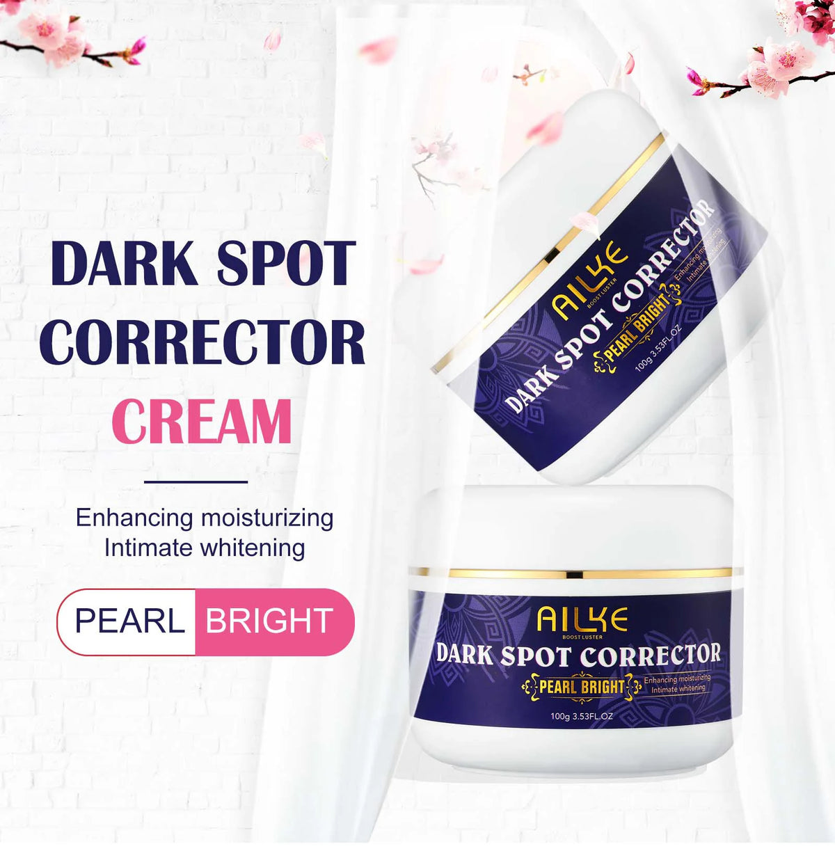AILKE Double Glutathione Dark Spot Corrector Face Cream for Hyperpigmentation