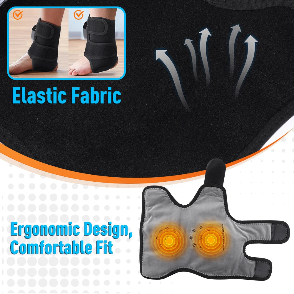 Hailicare Electric Foot Ankle Calf Massager With Heat And Vibration