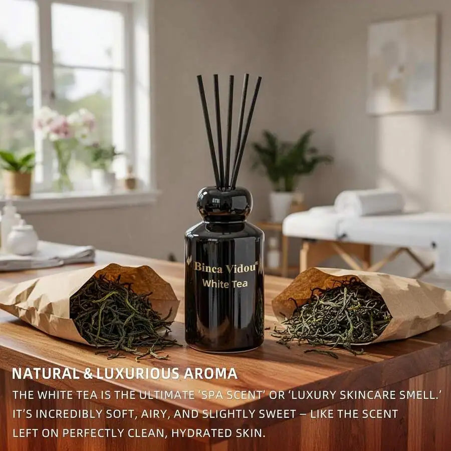 XMSJ Floral Scent Tea Reed Diffuser Set With Sticks Included
