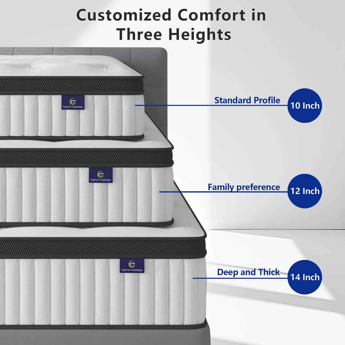 Hybrid Pocket Spring Mattress With Medium Firm Support