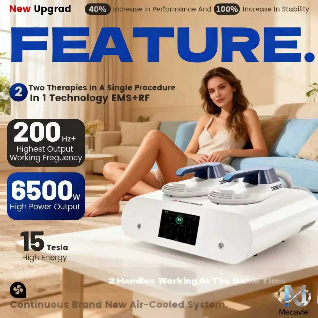 EMSnova RF HIEMT EMS Body Machine For Fat Burn Toning