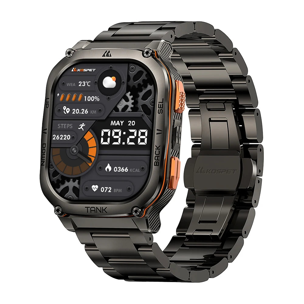 KOSPET Tank M3 Ultra GPS AMOLED Bluetooth Calling Waterproof Smartwatch
