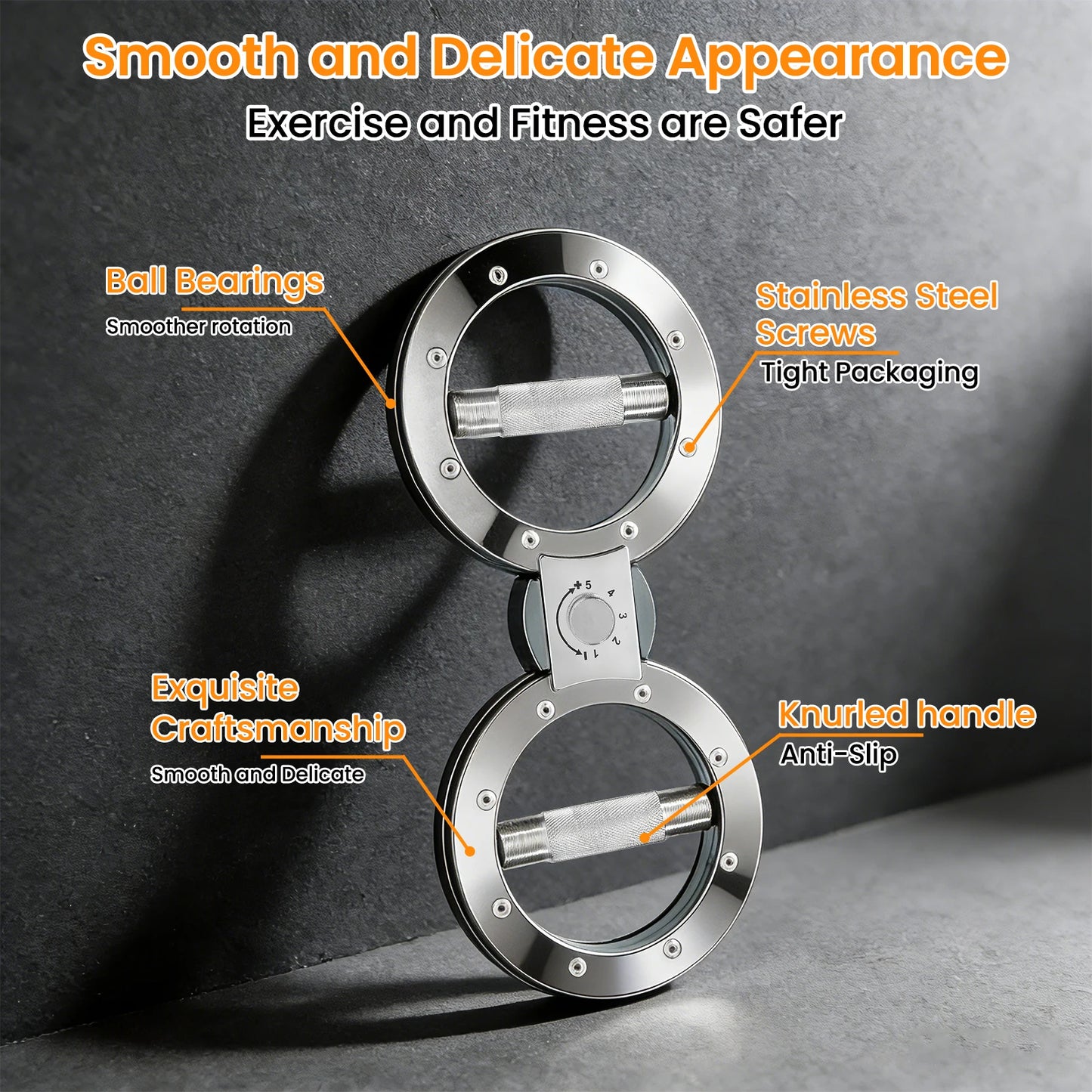 Adjustable Rotator Grip Strength Trainer For Forearms