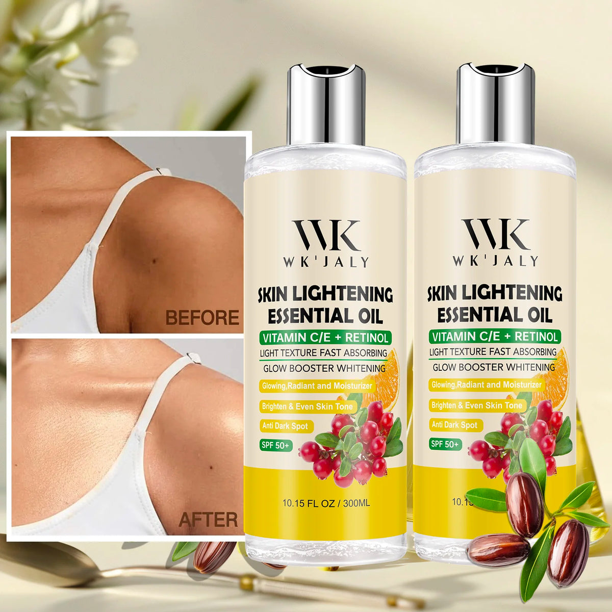 WK Jaly Moisturizing Brightening Body Oil For Smooth Radiant Skin