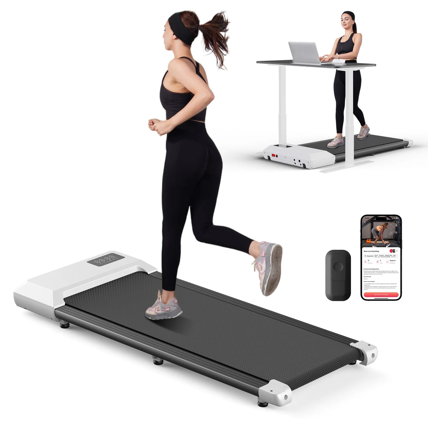 Superun 2.5HP Electric Treadmill For Home Bluetooth LCD Exercise Machine