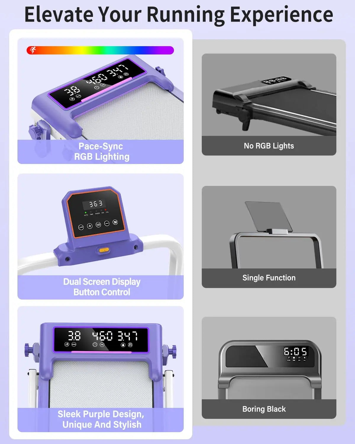 None Foldable Portable Walking Pad With Dual Screen And Smart App Control