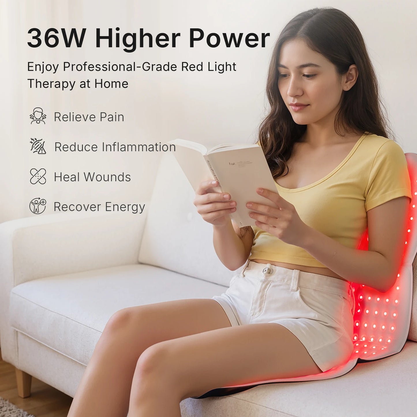 Hello Face Red Light Therapy Pad For Body Near Infrared Relaxation