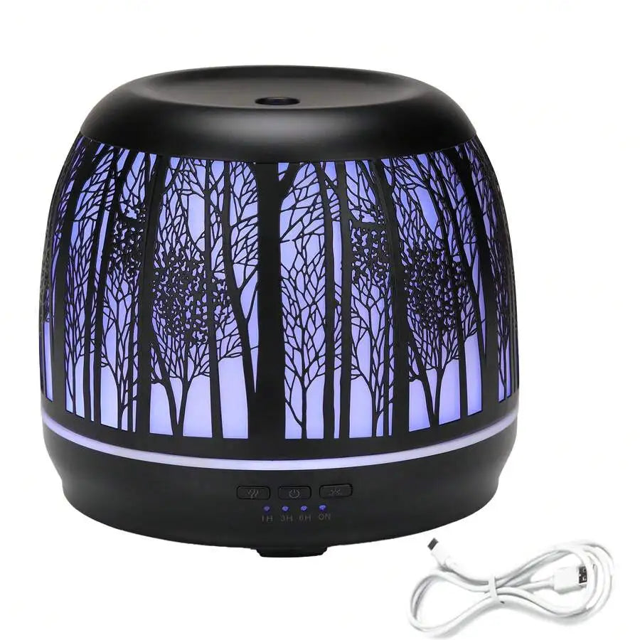 XMSJ Ultrasonic Essential Oil Diffuser Aluminum Silent Operation Auto Off