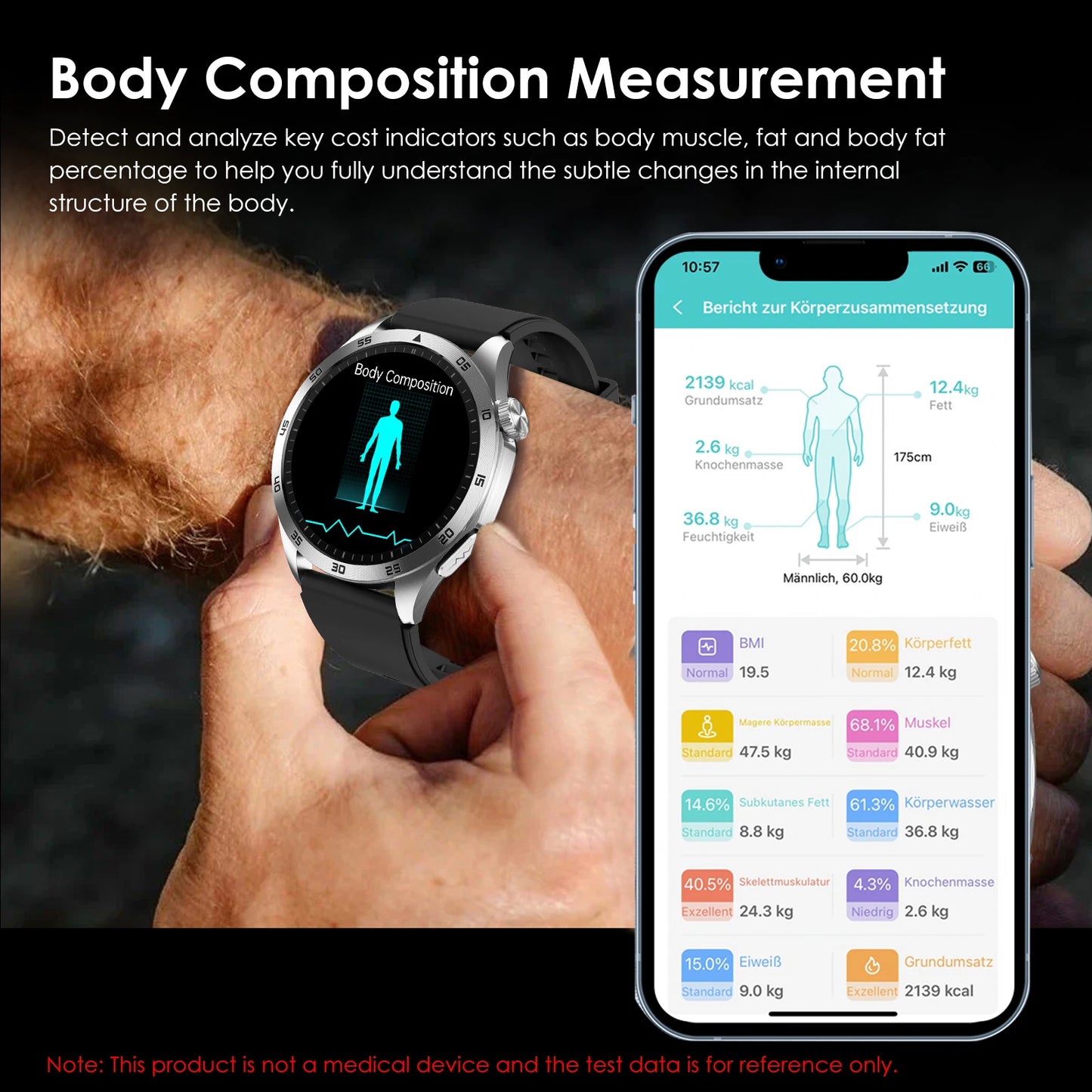 Ecg+ppg Health Smart Watch Men Blood Oxygen Uric Acid