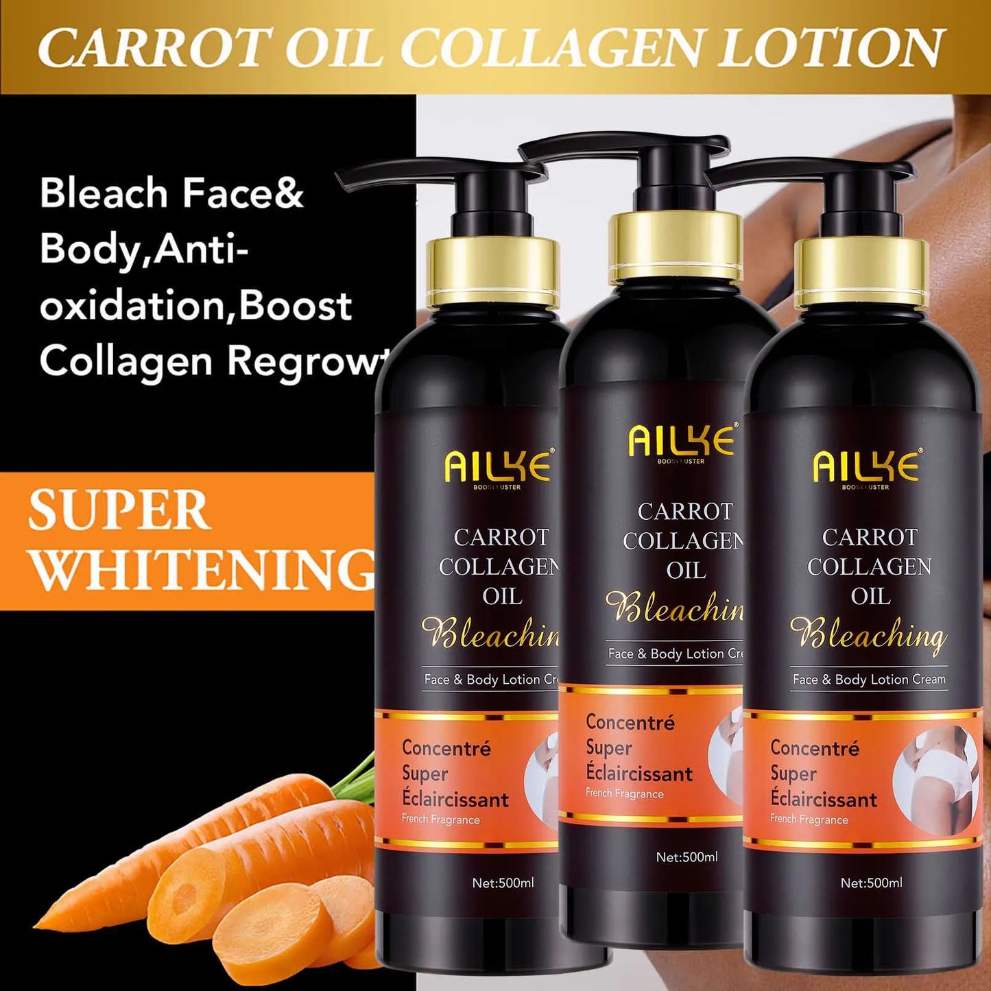 Ailke Collagen Skin Care Kit For Whitening And Dark Spot Correction