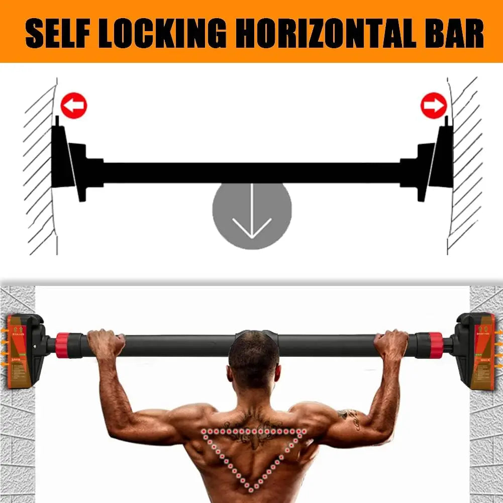HiMISS Adjustable Doorway Pull Up Bar With Level Meter