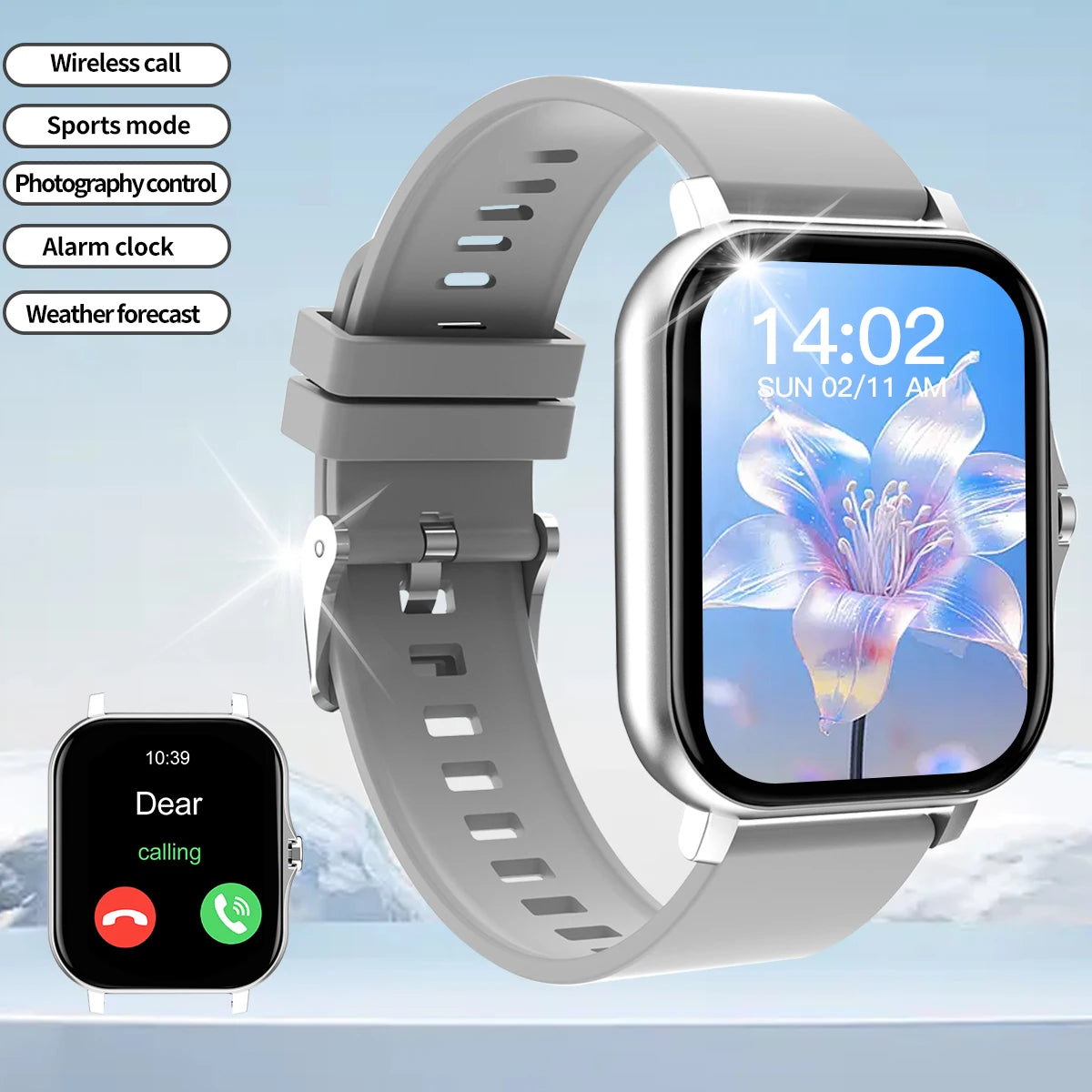 Odelettevcy Smart Watch With Bluetooth Call And Fitness Tracker