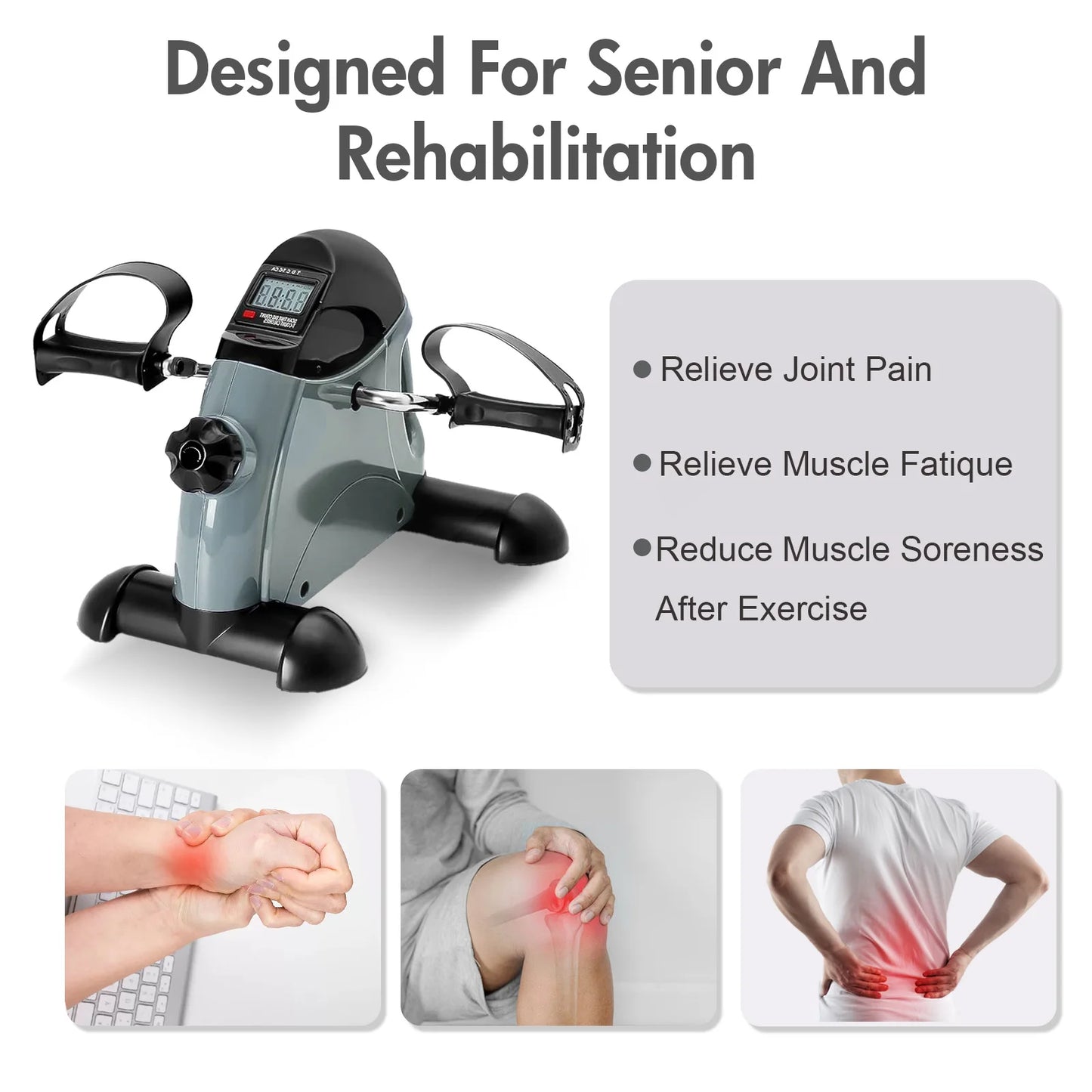 Mini Desk Pedal Exerciser Bike With Digital Display