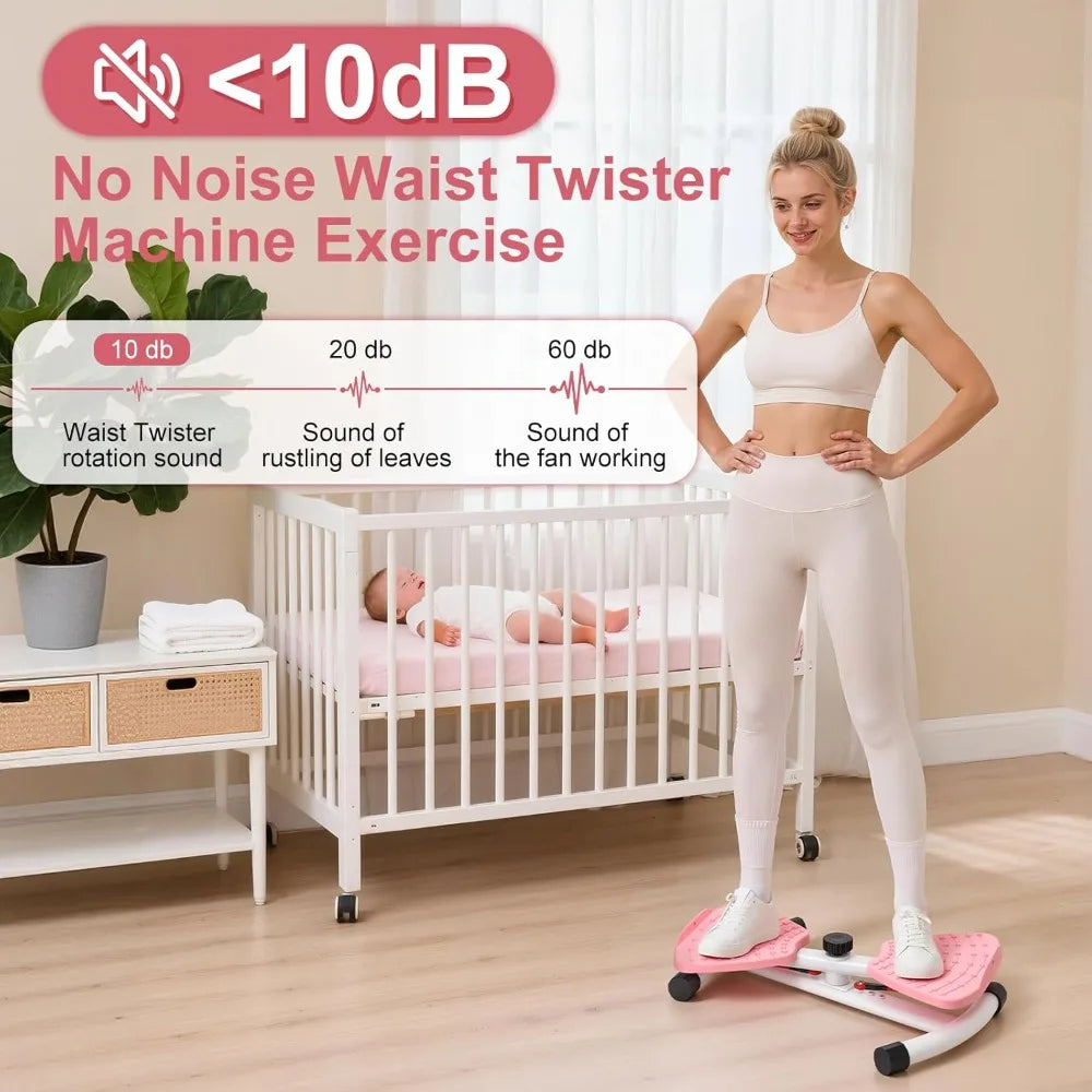 YTYIN Waist Twister Machine Ab Exercise Fitness Tool Noiseless Board
