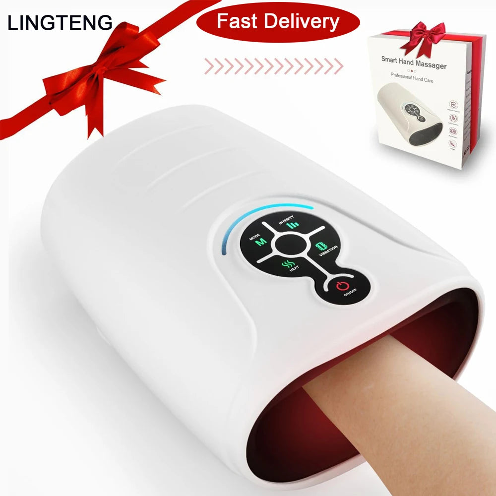 LINGTENG Cordless Heated Hand Massager for Relaxation and Comfort