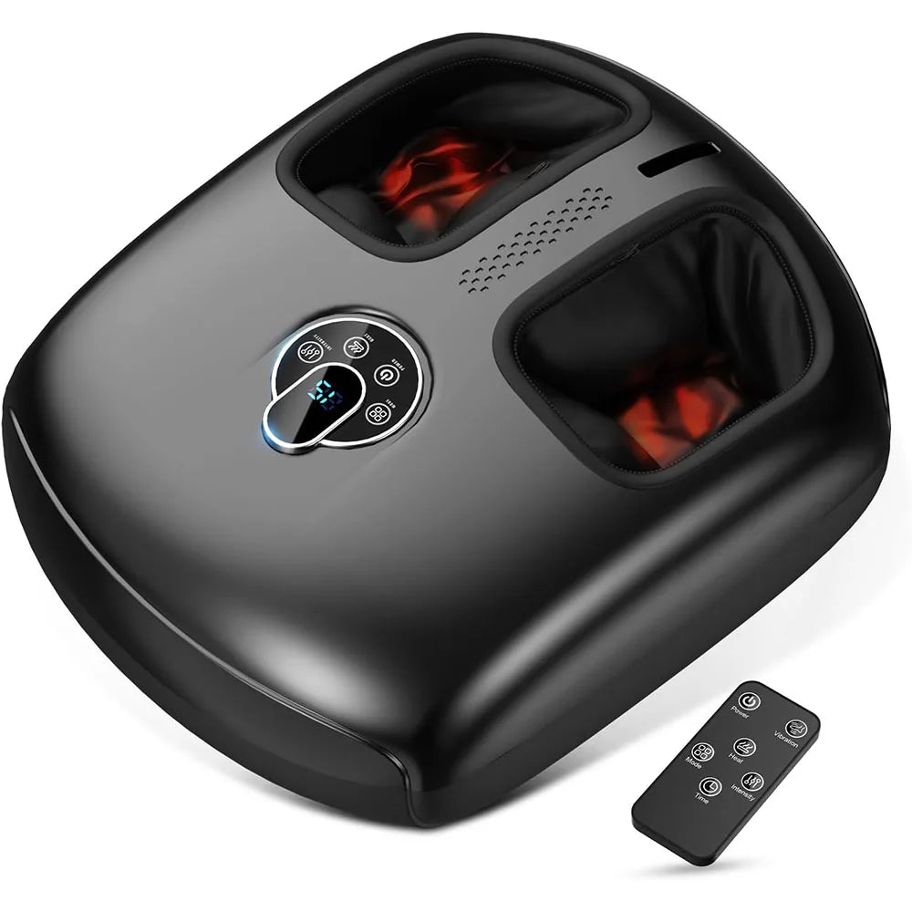 Htm Electric Shiatsu Foot Massager With Heat And Vibration Therapy