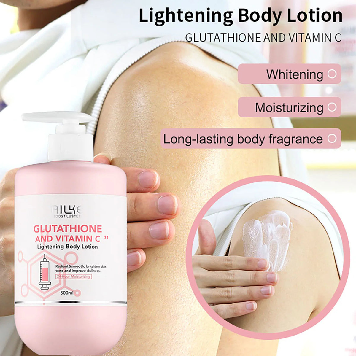 AILKE Vitamin C Glutathione Brightening Body Lotion For Dark Spots