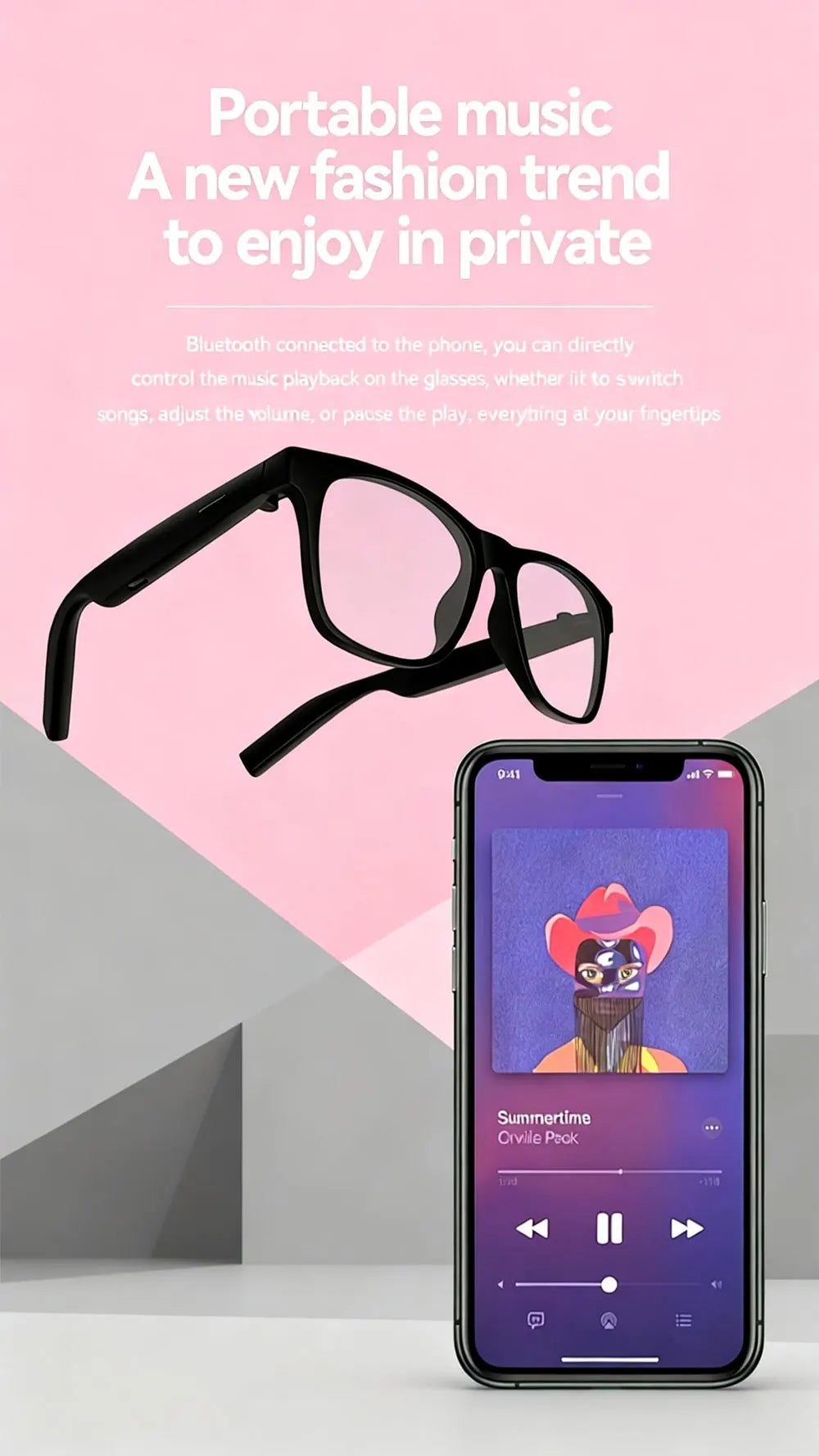 Chotog D11 Plus Smart Glasses With Touch Controls And Bluetooth Calls