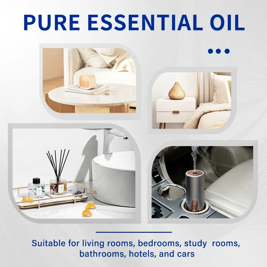 Hiqili Woody Fragrance Oils Set For Aromatherapy Diffuser And Candles