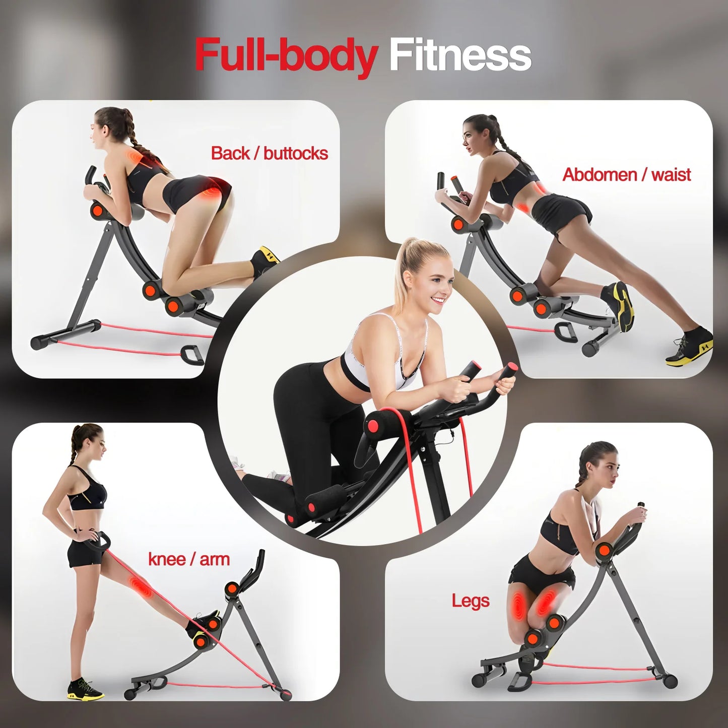 Gikpal Foldable Ab Machine With Lcd Display