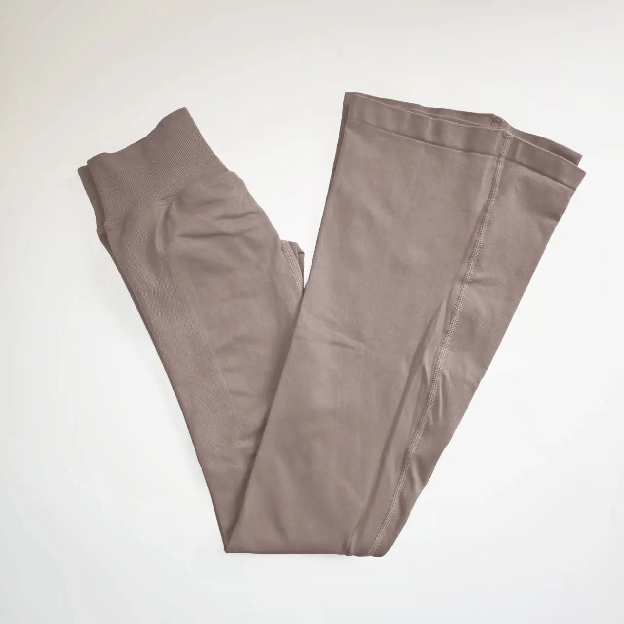 Nclagen Women Seamless Scrunched Booty Flare Gym Leggings