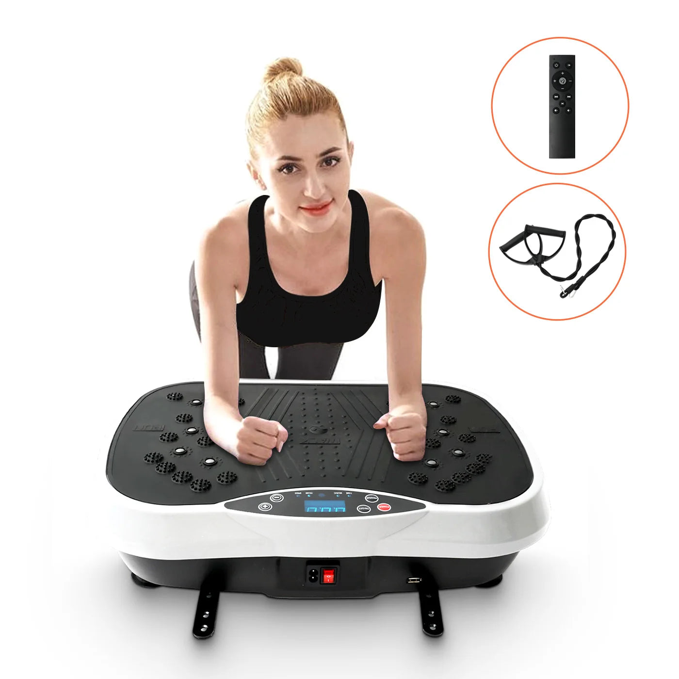 Electric Vibration Plate Exercise Machine For Home Whole Body Workout