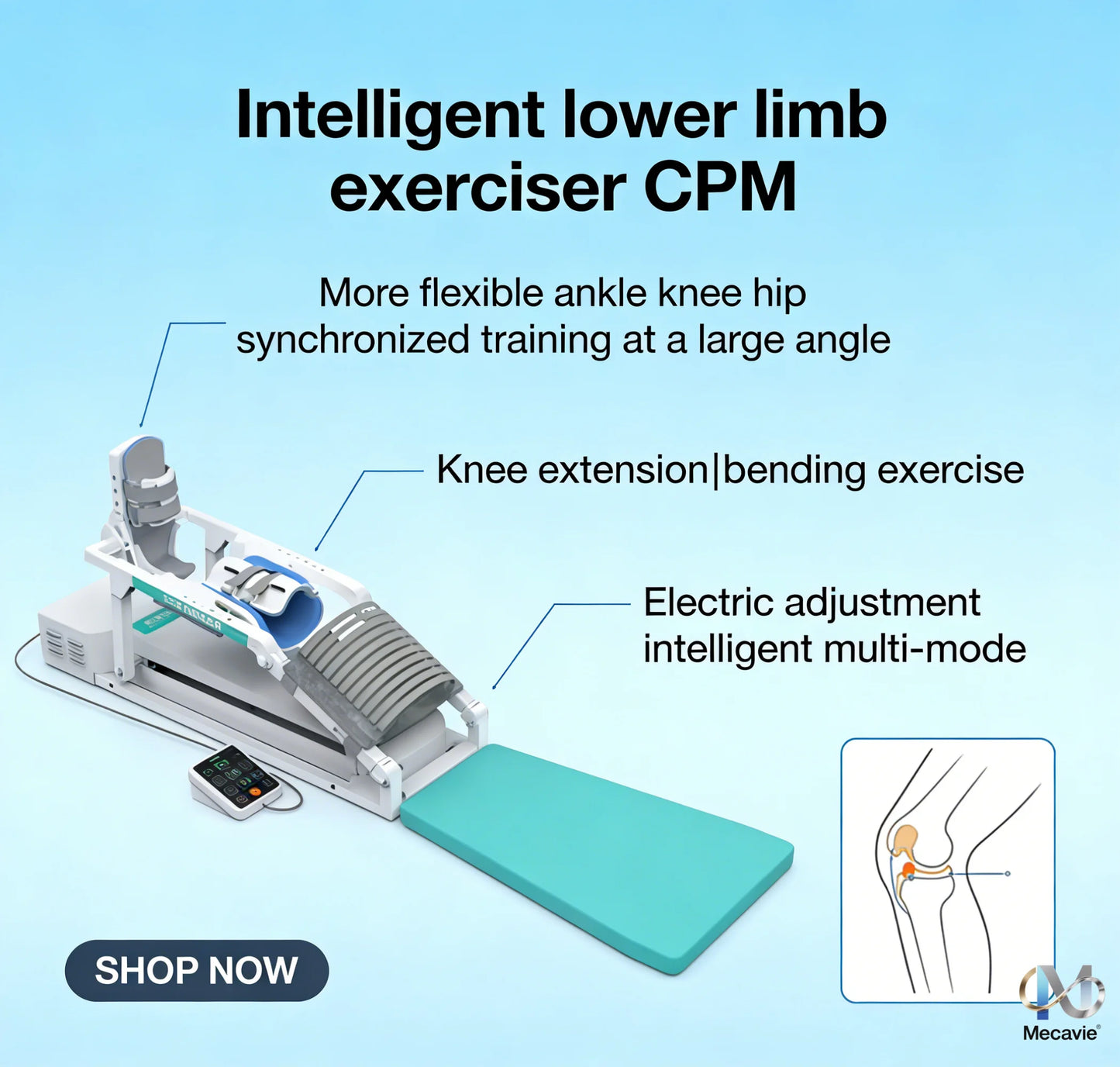 Electric CPM Machine For Knee Rehabilitation And Bending