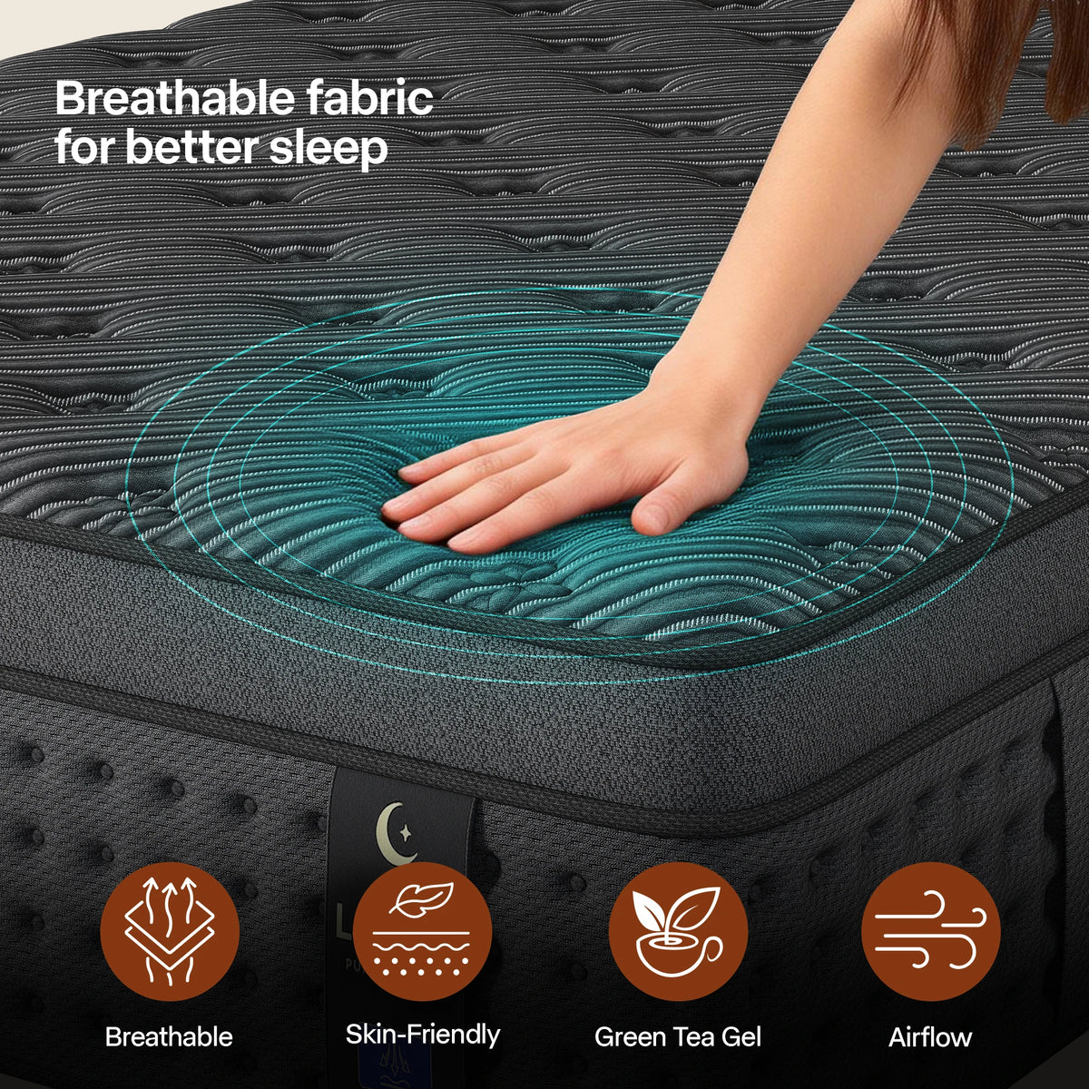 Layroad Euro Top Hybrid Memory Foam Medium Firm Mattress
