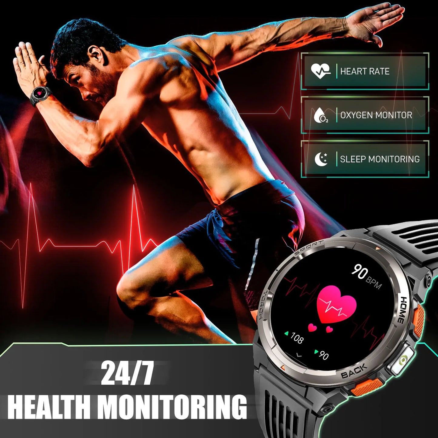 Eigiais Ke5 Smartwatch Waterproof Sports Watch