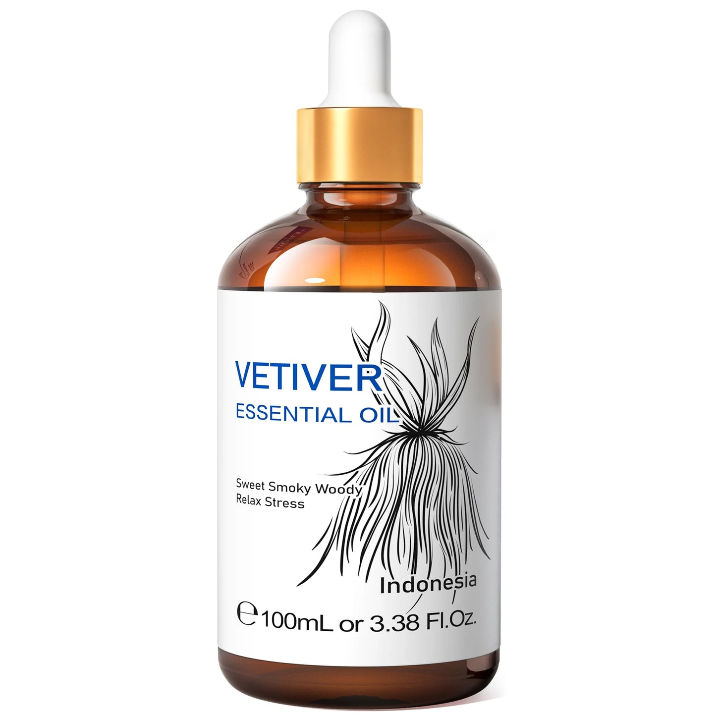 Hiqili 100ml Pure Vetiver Essential Oil For Aromatherapy and Massage