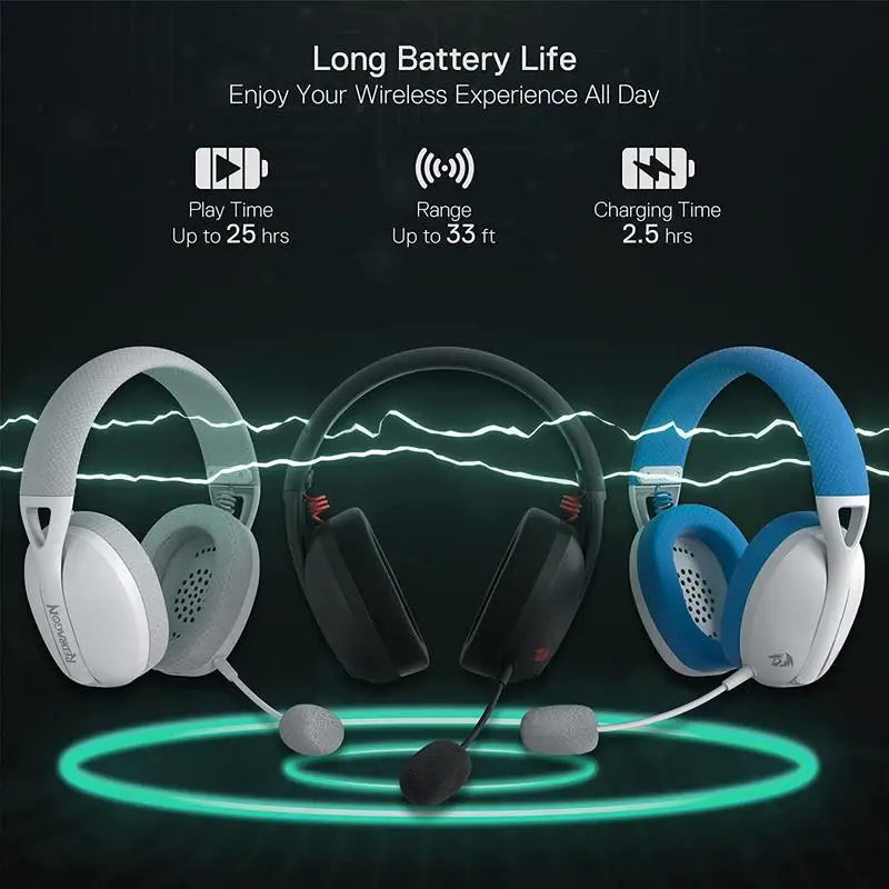 Redragon H848 Wireless Bluetooth Gaming Headset 7.1 Surround Sound