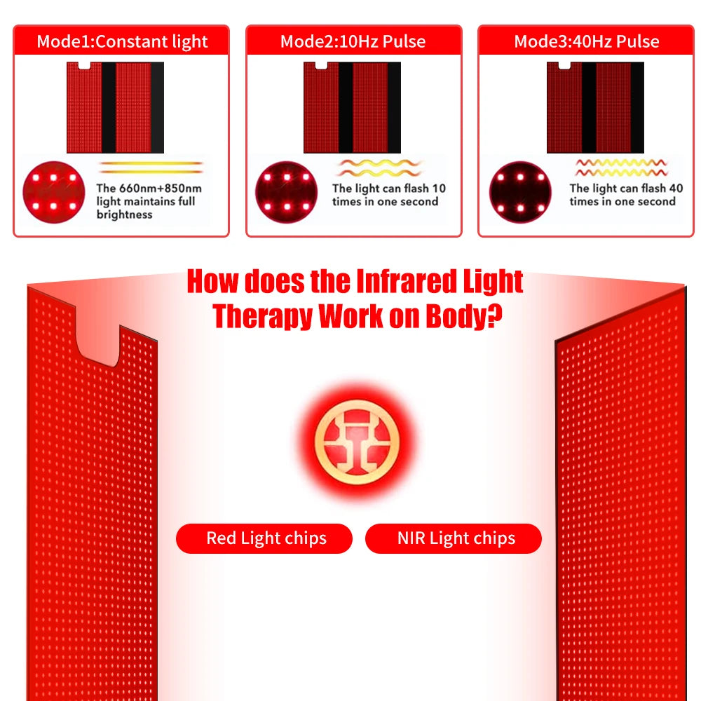 LED Infrared Red Light Therapy Sleeping Bag Full Body Wellness