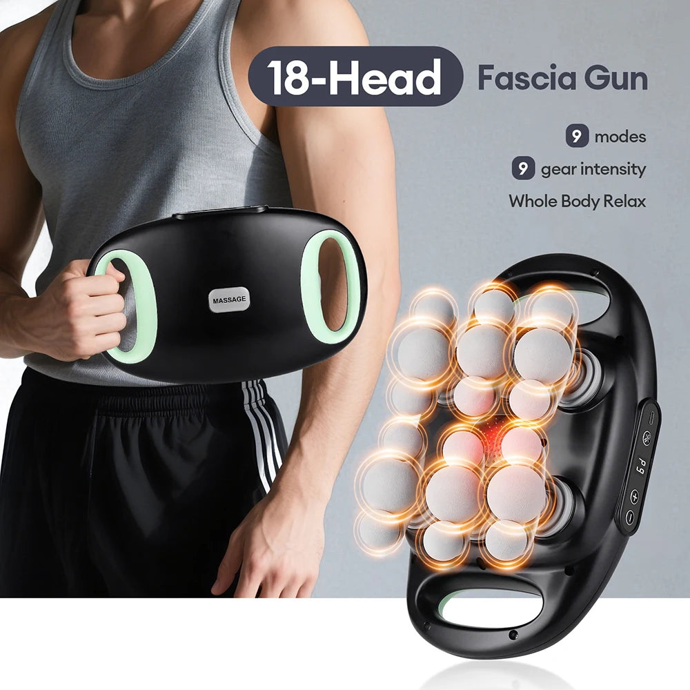 Iebilif Deep Tissue Fascia Massage Gun Red Light Massager