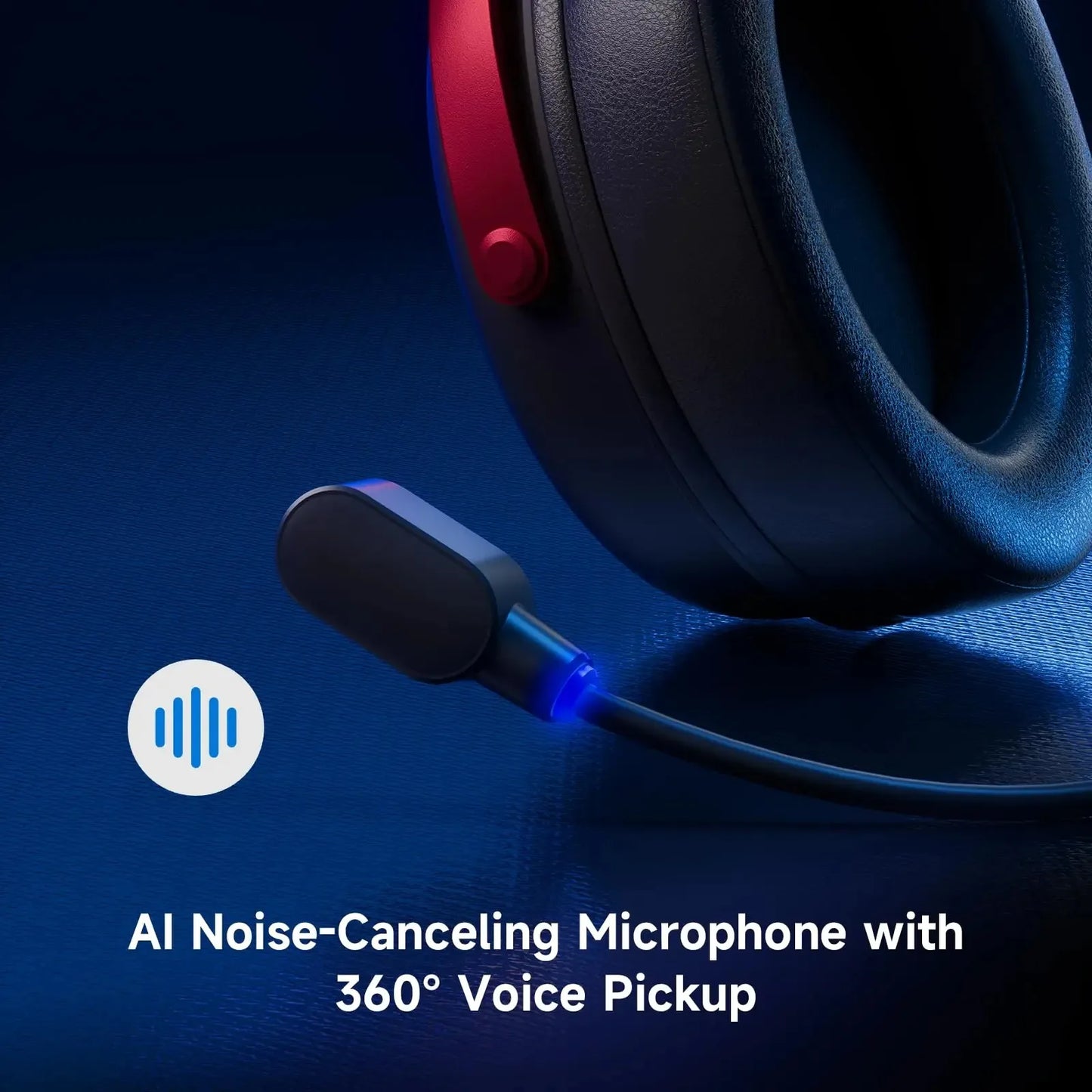 MCHOSE V9 Wireless Gaming Headset 7.1 Surround Sound Noise Canceling